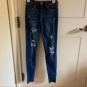 American Eagle Distressed Super Stretch Jeans